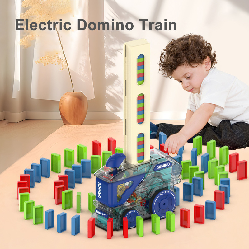 Home Automation Diy - วางอัตโนมัติ Domino Train ไฟฟ้ารถ Intelligence ของเล่นเพื่อการศึกษา