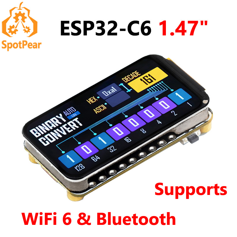 Display Epaper 2.9 - Waveshare ESP32-C6 1.47 นิ้วบอร์ดพัฒนาจอแสดงผล 172 ×