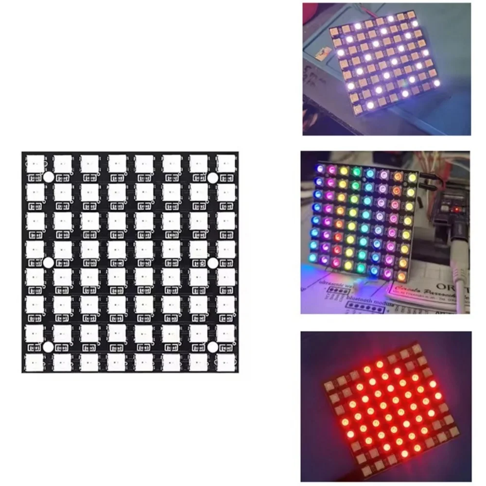 Rgb Led Matrix 8X8 - โมดูลแผงเมทริกซ์ LED WS2812 ขนาด 8x8 พิกเซล