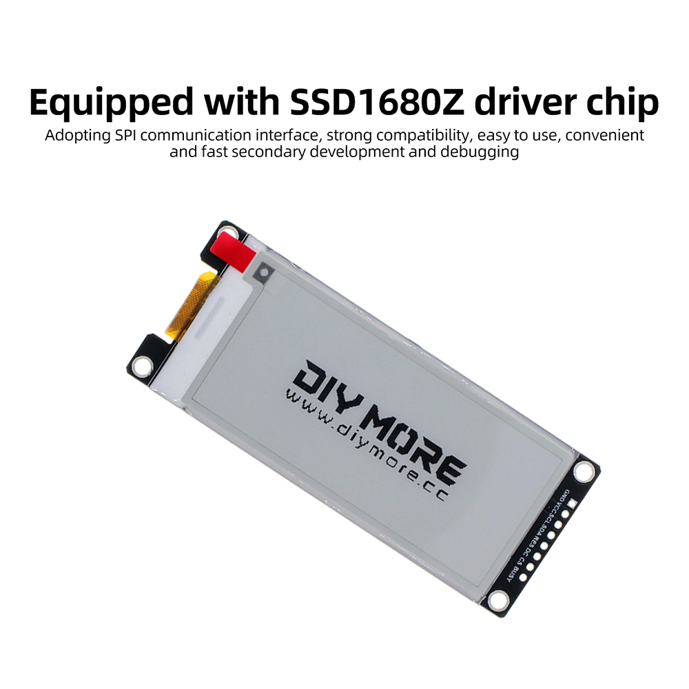 หน้าจอแสดงผลขนาด 2.9 นิ้ว สีดำ - Display Epaper 2.9 บทวิจารณ์และราคา