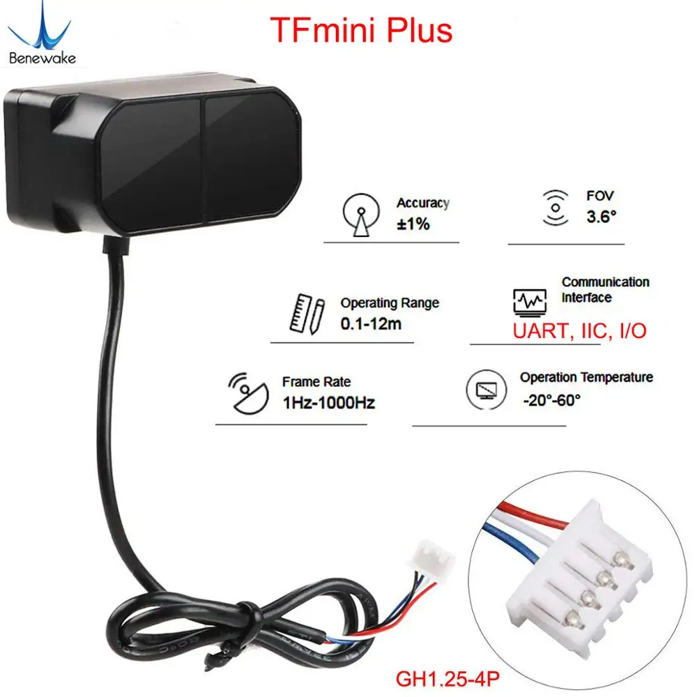 เซ็นเซอร์ LiDAR Benewake TFmin - Home Automation Arduino บทวิจารณ์และราคา