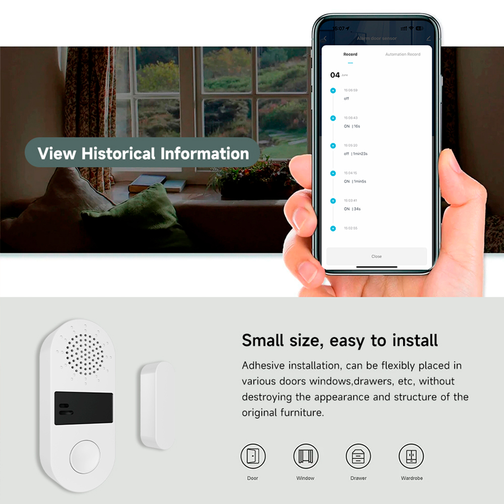 เซ็นเซอร์ตรวจจับประตูหน้าต่างไ - Home Automation Ideas บทวิจารณ์และราคา