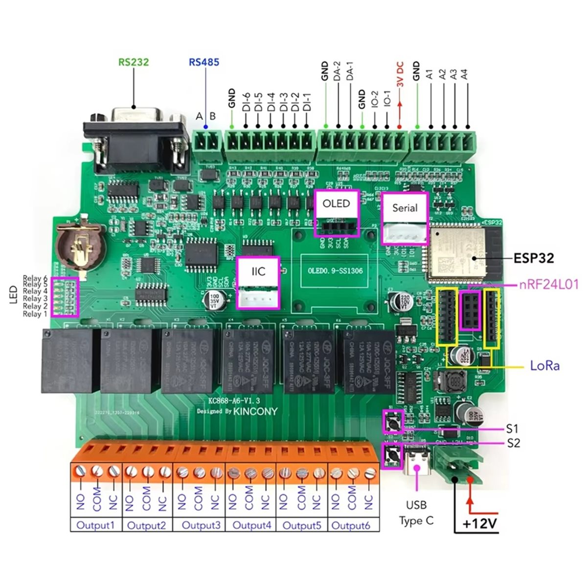 บอร์ดพัฒนา KC868-A6 รองรับ MQT - Home Automation Diy บทวิจารณ์และราคา