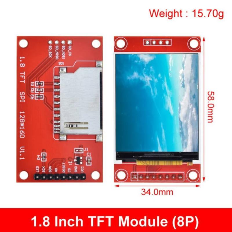 โมดูลจอ LCD TFT ขนาด 1.8 นิ้ว  - Home Automation Arduino บทวิจารณ์และราคา