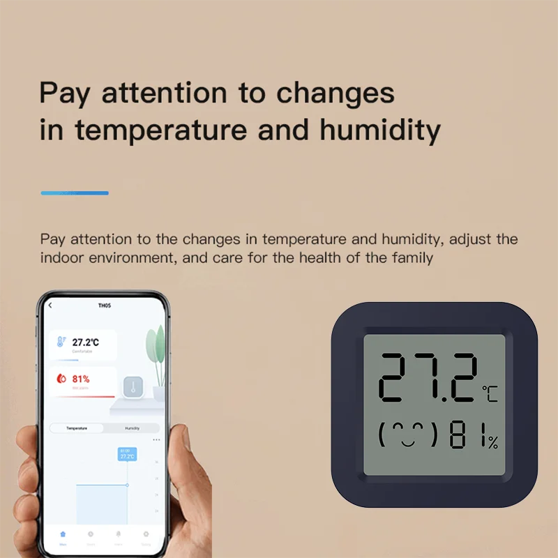 เครื่องวัดอุณหภูมิอัจฉริยะขนาด - Temperature Humidity Sensor บทวิจารณ์และราคา