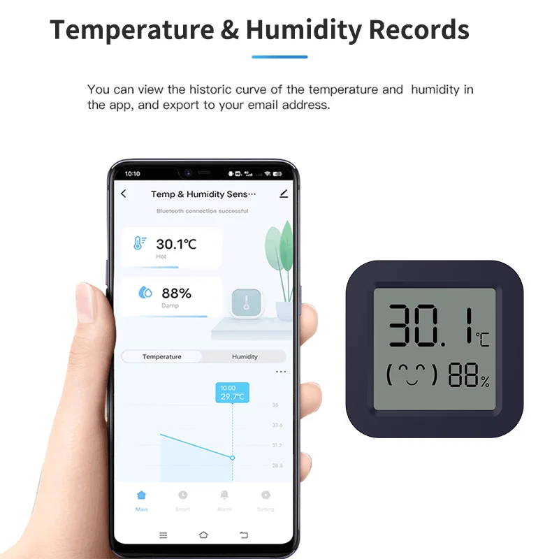 เครื่องวัดอุณหภูมิอัจฉริยะขนาด - Temperature Humidity Sensor บทวิจารณ์และราคา